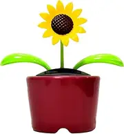 Solar Dancing Toys | Solar Powered Car Swinging Flower Decor,Car Interior Accessories, Funny Table Ornament Home Decor for Garden Indoor Bedroom Courtyard Living Room