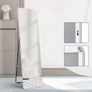 ACA Freestanding Floor Wall Full-length Dressing Mirror Rectangle Aluminium Frame