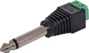 Dynalink 6.35mm Mono Jack Plug With Screw Terminals