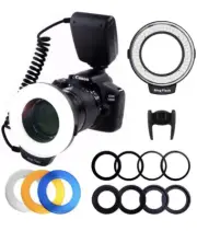 Flash Light With LCD Display Adapter Canon Nikon And DSLR Cameras