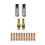 14Pcs Welding Torch Nozzle MB-15AK Welding 1.0Mm Nozzle Contact Tip6384