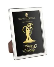 8”x 6” in Wedding Solid 925 Sterling Silver Photo Frame 7343/15×20*HW*G2*USA