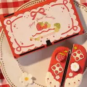 GeekShare Protective Case for Nintendo Switch / OLED & Joycon Cover Strawberry