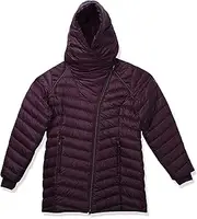 [Spyder] Women’s Timeless Long Down Jacket – Paneled Puffy Lightweight Hooded Full Zip