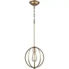 Decovio 13522-MG1 Burrell 1 Light 10 inch Matte Gold Mini Pendant Ceiling Light