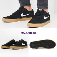 在飛比找蝦皮購物優惠-Mr.A😈Nike SB Chron 2 黑色 白勾 膠底 