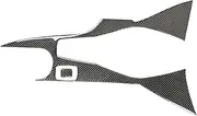 NSHSNKWB Car Central Gear Compatible for Camaro 2017-2022 Accessories Carbon Fiber Panel Water Cup Decorative Frame Sticker Trim Cover(Black,for Right-Hand Drive)