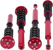 24 Levels Adjustable Coilovers Struts Kit，Compatible With Mercedes Benz S-Class W220 00-2006 Front Rear Coilover Suspension Shock Struts