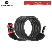 ROCKBROS 120cm Bicycle Lock Steel Cable 5-Digit Code Bike Combination Lock