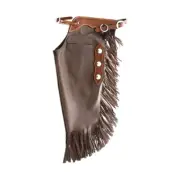 Custom Made Leather Western Chinks Unisex Cowboy / Cowgirl Chinks Adjustable