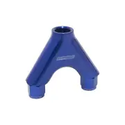 Aeroflow Y-Block Female Swivel 2 X -8 AN Inlet To 1 X -10 AN Outlets Blue
