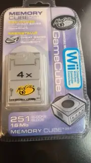 Mad Catz Nintendo GameCube Wii Memory Cube Card 4X 251 Blocks Grey SEALED
