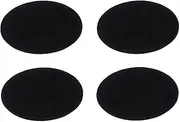 Repair Patches - 4 PCS Elbow Knee Velvet Iron-on Patches (Black, Pack of One)