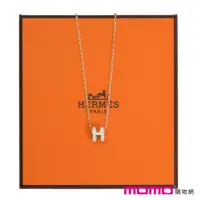 在飛比找momo購物網優惠-【Hermes 愛馬仕】mini POP H 項鍊(白色 B