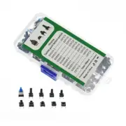Total 180Pcs10Values Tactile Push Button Switch Micro Momentary Tact Assortment
