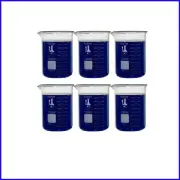 1000ml Borosilicate Laboratory Beaker with Graduated Measures - 6 Pack