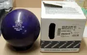 15 lb 6 oz 2008 NIB Ebonite SUPER SOLAR Bowling Ball USA URETHANE DARK VIOLET