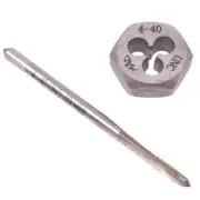 US Stock HSS 4-40 Tap & 4-40 Hexagon Die Thread Right Hand Set