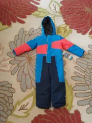 New! Iceburg Outerwear Little Boy's Full Snowsuit Size 4/5 Or Small