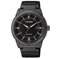 在飛比找ETMall東森購物網優惠-CITIZEN Eco-Drive 都會時尚光動能腕錶/黑/