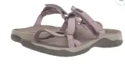 TEVA ELZADA SLIDE LEA WOMEN SPORT SANDALS QUAIL SIZE US 8.5/UK 6.5/EU 39.5