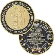 Hero's Valor Police Officer Challenge Coin V1 Prayer 1-Pack (Single Coin)