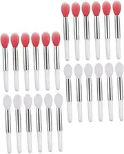 Healvian Mini Lip Mask Lip Brush 24pcs Silicone Makeup Brush for Lipstick Gloss Balm for