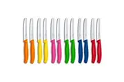 Victorinox Steak & Tomato Knife Pistol Grip 11cm Colourful Set x 12 Knives