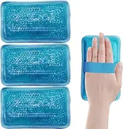 Gel Beads Ice Pack, Hot Cold Pack, Reusable Ice Pack, for Injury, Swelling, Pain Relief, Knee, Shoulder, Foot, Ankle, Neck, Hip, Elbow, Back, Wisdom Tooth Pain/3PCS/Blue