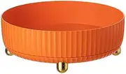Aribrnten Kitchen Storage Rotating Shelf Seasoning Rack Seasoning Box Household Seasoning Turntable,Orange