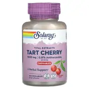 Solaray, Vital Extracts Tart Cherry, Natural Cherry, 90 Chewables (500 mg per Chewable)