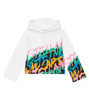 [Stella McCartney Kids] Stella McCartney Kids Printed cotton hoodie Y 3 white