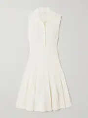 [Zimmermann] Zimmermann - Ribbed-knit Mini Dress - Off-white - 1 1 Off-white