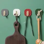 16Pcs Light Luxury Hooks Free Punching Creative Hooks Sticky Hooks
