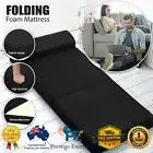 Folding Foam Mattress Portable Double Sofa Bed Mat Air Mesh Fabric Camping Black
