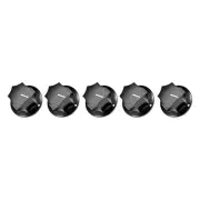 Potentiometer Control Knob Insert Shaft Switch Knobs 6mm/Black / 5Pcs