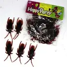 Pack 0f Rubber Cockroach Insects Halloween Prank Funny Party Gags & Tricks