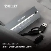 Patriot M.2 NVMe SSD Enclosure USB 3.2 Gen 2 10Gbps Type C+A 2230/2242/2260/2280