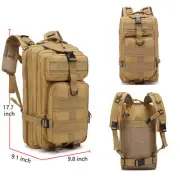 Military Tactical Backpack Camo Molle Hunting Bag Camping Nylon Rucksack for Men