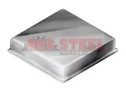 5 x 100mm Fencing Post End Caps Flat Square Galvabond Fence Pole Pipe