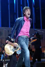 Mick Jagger at The Concert for New York City - Show at Madison Squ- Old Photo 12