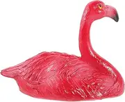 ORFOFE Garden Flamingo Figurine Flamingo Lawn Ornaments Aquarium Flamingo Decor Desktop Flamingo Ornament Fish Tank Decorations Delicate Animal Figurine Resin Miniature Accessories