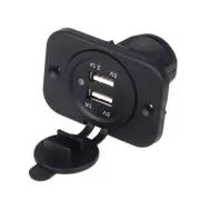 12V 24V Car Cigarette Lighter Socket Dual 3.1A USB Port Charger Power Outlet (for: Subaru)