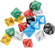 ERINGOGO 24Pcs Gaming Dice for Table Games Party Fun Teaching Activities Versatile Dices with Design for Engaging Gameplay