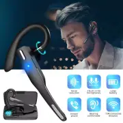 Trucker Wireless Headset Bluetooth 5.1 Earpiece Dual Mic Earbud Noise Cancelling