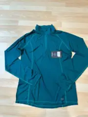 Outdoor Research Pullover Echo Long Sleeve Quarter Zip Shirt Medium Forest Green