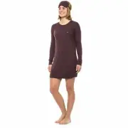 CYNTHIA ROWLEY 2 PLY CASHMERE LONG SLEEVE SLEEP SHIRT & EYE MASK SIZE XS