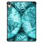 iPad Air 11-inch (M2/M3) iPad Impact Case Antique World Map by Nature Magick - Teal Turquoise