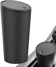 Car Rubbish Bin With Lid, Trash Can for Automotive Cup Holder, Portable Garbage Can, Small Holder for Home Desktop