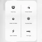Portable Air Conditioner Portable Power Socket MAh Speed Stepless Speed